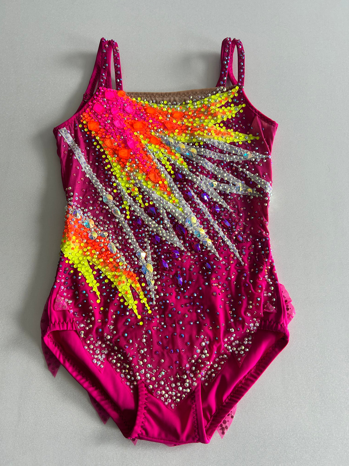 Neon Fuchsia Burst Leotard