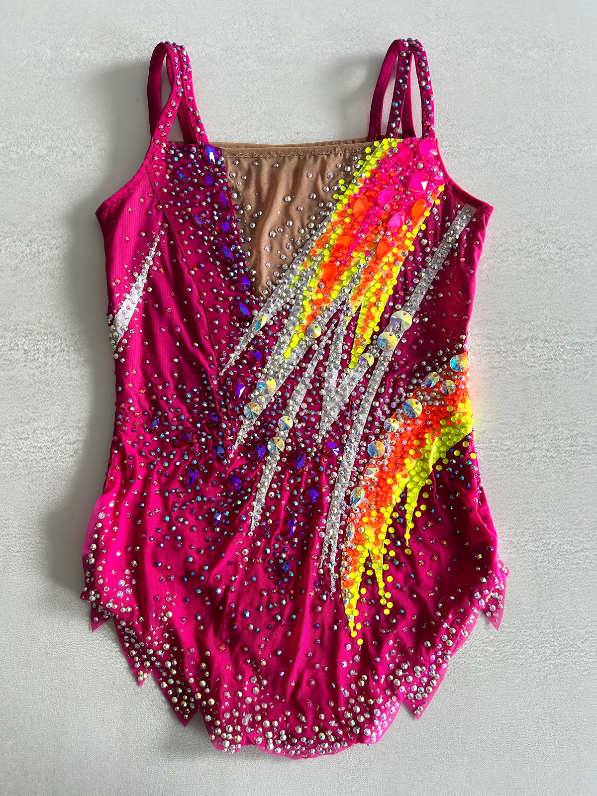 Neon Fuchsia Burst Leotard