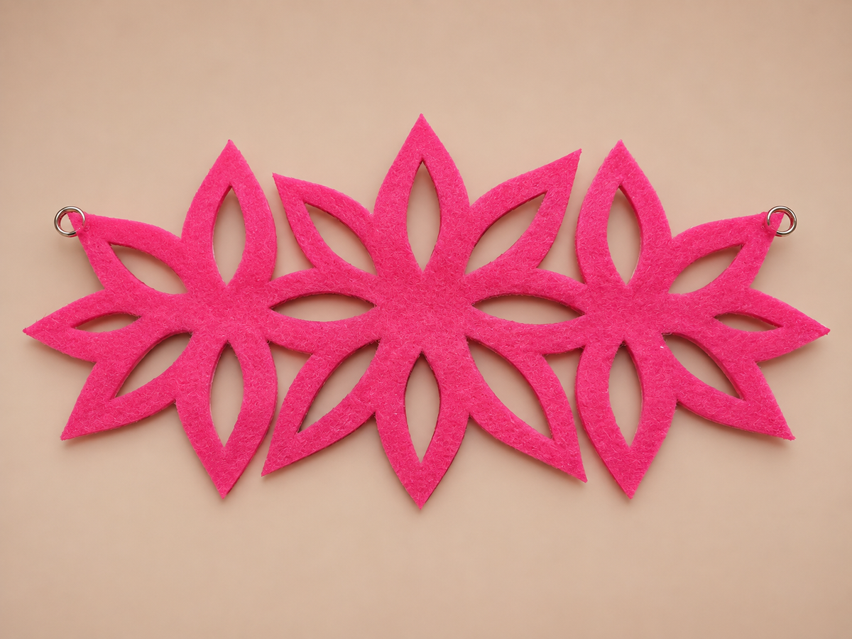 Fuchsia Blossom Crystal Crown